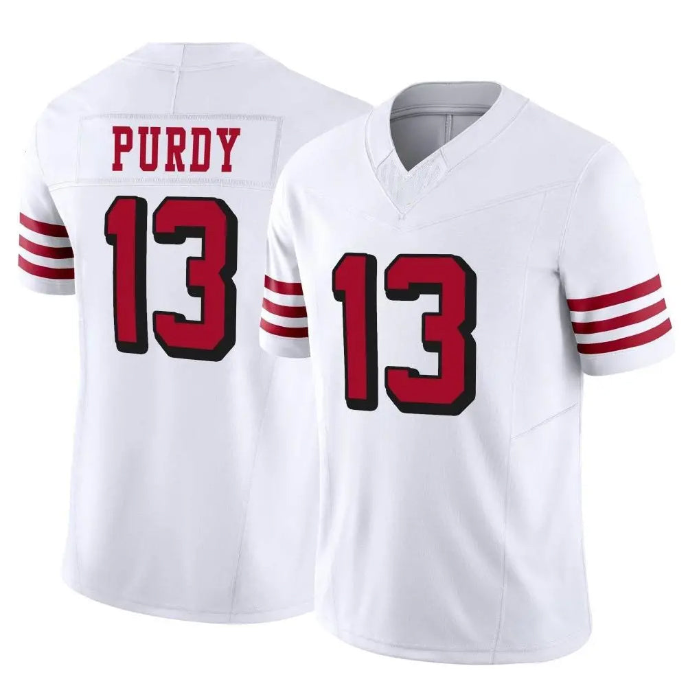 Kdoa SF.49ers #13 Brock Purdy Player White Limited Alternate Vapor F.U.S.E. Home Game Stitched Jerseys