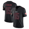Kdoa SF.49ers #15 De'Zhaun Stribling Player Black Impact Limited Home Game Stitched Jerseys