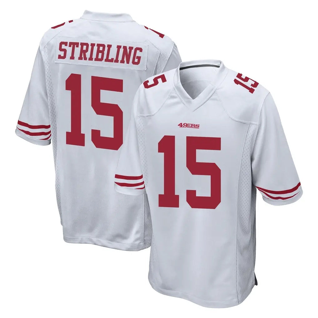 Kdoa SF.49ers #15 De'Zhaun Stribling Player White Home Game Stitched Jerseys