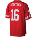 Kdoa SF.49ers #16 Joe Montana Mitchell & Ness Scarlet Big & Tall 1990 Retired Player Replica Jersey