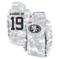 Kdoa SF.49ers #19 Deebo Samuel Sr. Player Arctic Camo Limited Salute to Service Pullover Hoodies Game Stitched Jerseys