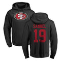 Kdoa SF.49ers #19 Deebo Samuel Sr. Player Black LOGO Pullover Hoodies Home Game Stitched Jerseys