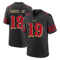 Kdoa SF.49ers #19 Deebo Samuel Sr. Player Black Rivalries Collection Home Game Stitched Jerseys