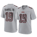 Kdoa SF.49ers #19 Deebo Samuel Sr. Player Gray Atmosphere Fashion Home Game Stitched Jerseys