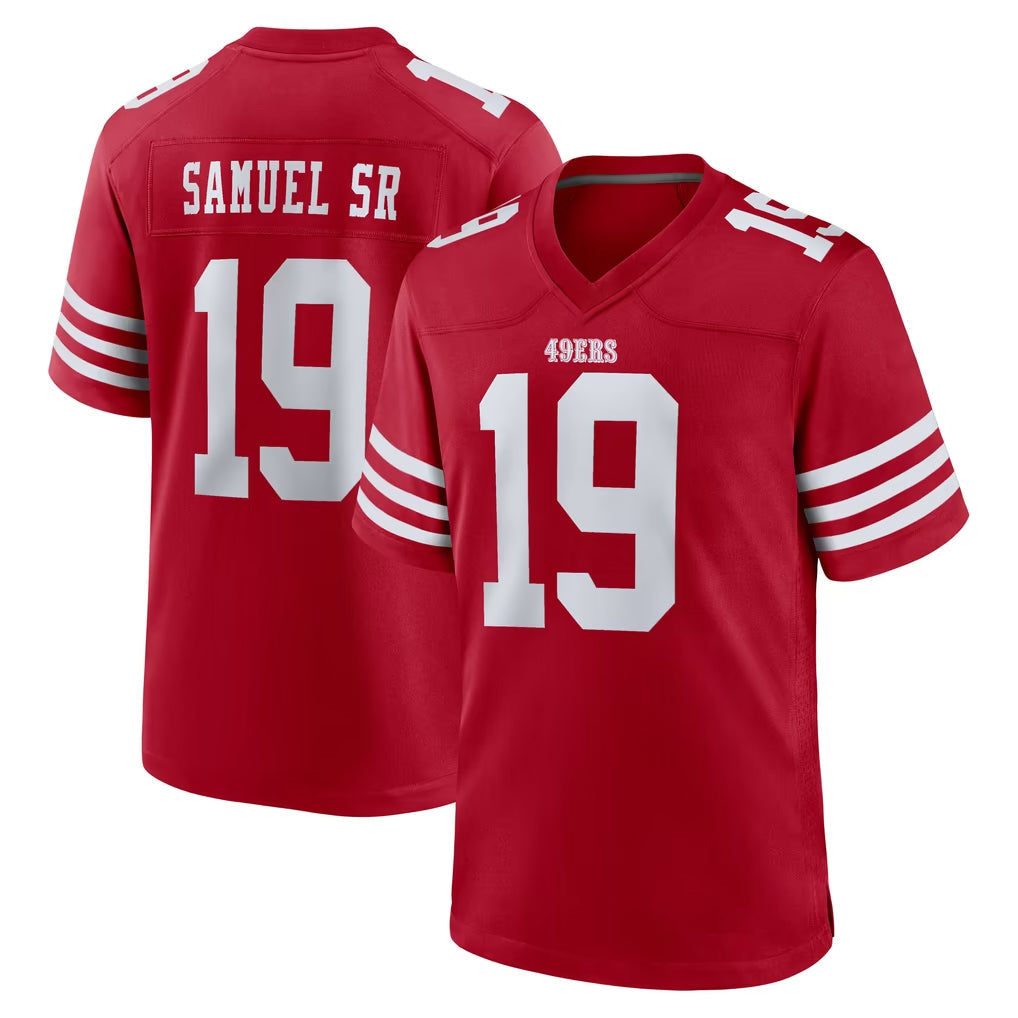 Kdoa SF.49ers #19 Deebo Samuel Sr. Player Red Game Home Stitched Jerseys