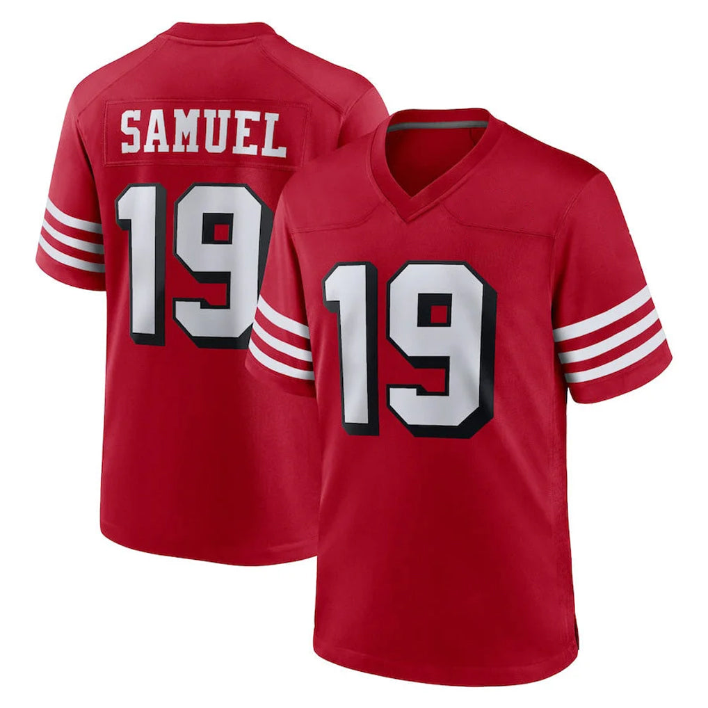 Kdoa SF.49ers #19 Deebo Samuel Sr. Player Red Limited Alternate Home Game Stitched Jerseys