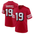 Kdoa SF.49ers #19 Deebo Samuel Sr. Player Red Limited Alternate Home Game Stitched Jerseys