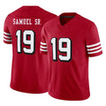 Kdoa SF.49ers #19 Deebo Samuel Sr. Player Red Limited Alternate Vapor F.U.S.E. Home Game Stitched Jerseys