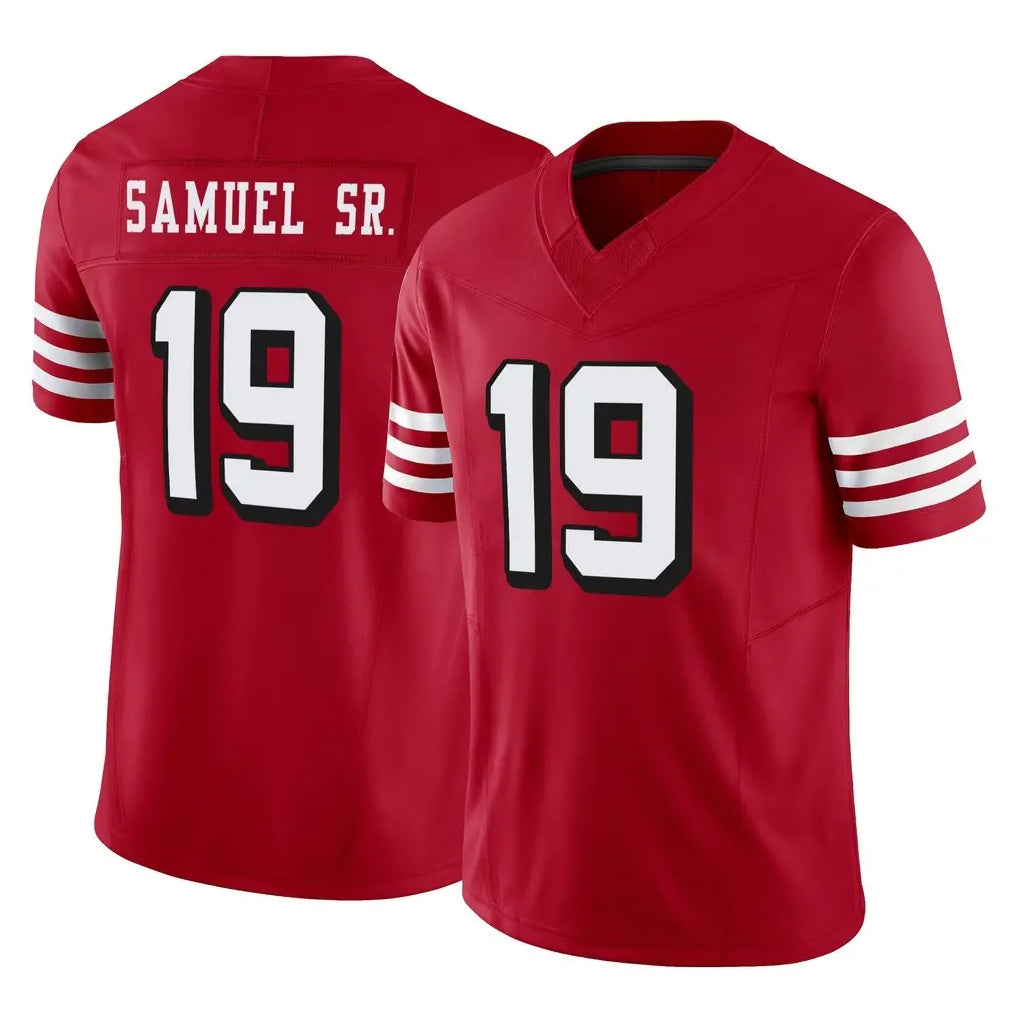Kdoa SF.49ers #19 Deebo Samuel Sr. Player Red Limited Alternate Vapor F.U.S.E. Home Game Stitched Jerseys