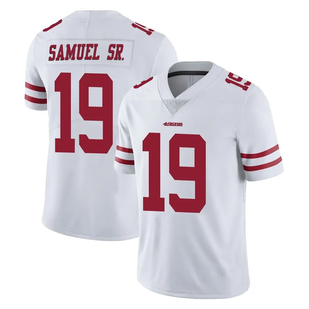Kdoa SF.49ers #19 Deebo Samuel Sr. Player White Limited Vapor Untouchable Home Game Stitched Jerseys