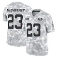 Kdoa SF.49ers #23 Christian McCaffrey Player Arctic Camo Limited Salute To Service Home Game Stitched Jerseys