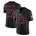 Kdoa SF.49ers #23 Christian McCaffrey Player Black Impact Limited Home Game Stitched Jerseys