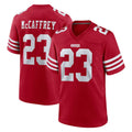 Kdoa SF.49ers #23 Christian McCaffrey Player Red Game Home Stitched Jerseys