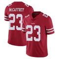 Kdoa SF.49ers #23 Christian McCaffrey Player Red Limited Vapor Untouchable Home Game Stitched Jerseys