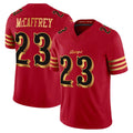 Kdoa SF.49ers #23 Christian McCaffrey Player Red Rivalries Vapor Limited Home Game Stitched Jerseys