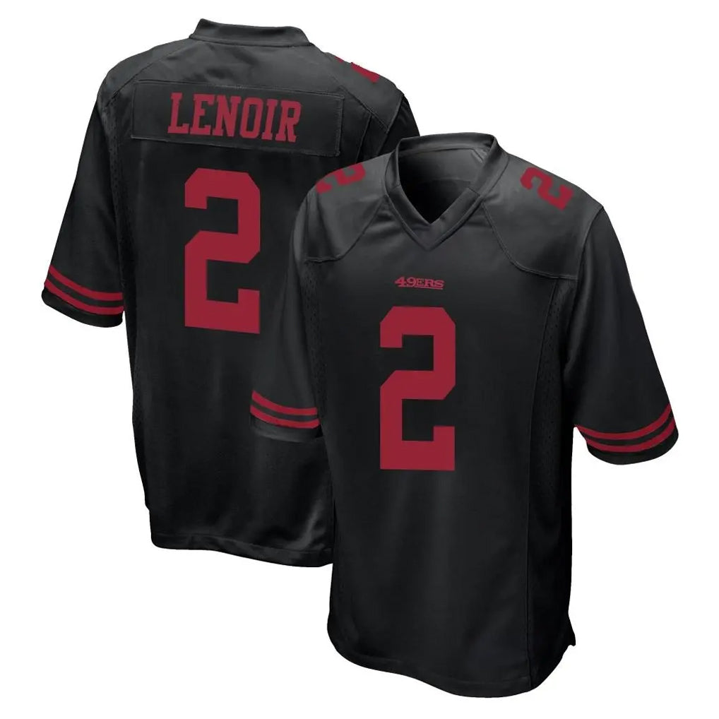 Kdoa SF.49ers #2 Deommodore Lenoir Player Black Alternate Home Game Stitched Jerseys
