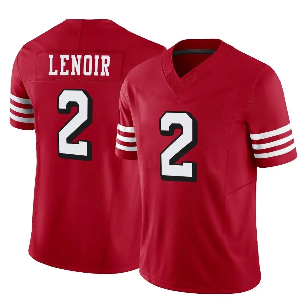 Kdoa SF.49ers #2 Deommodore Lenoir Player Red Limited Alternate Vapor F.U.S.E. Home Game Stitched Jerseys