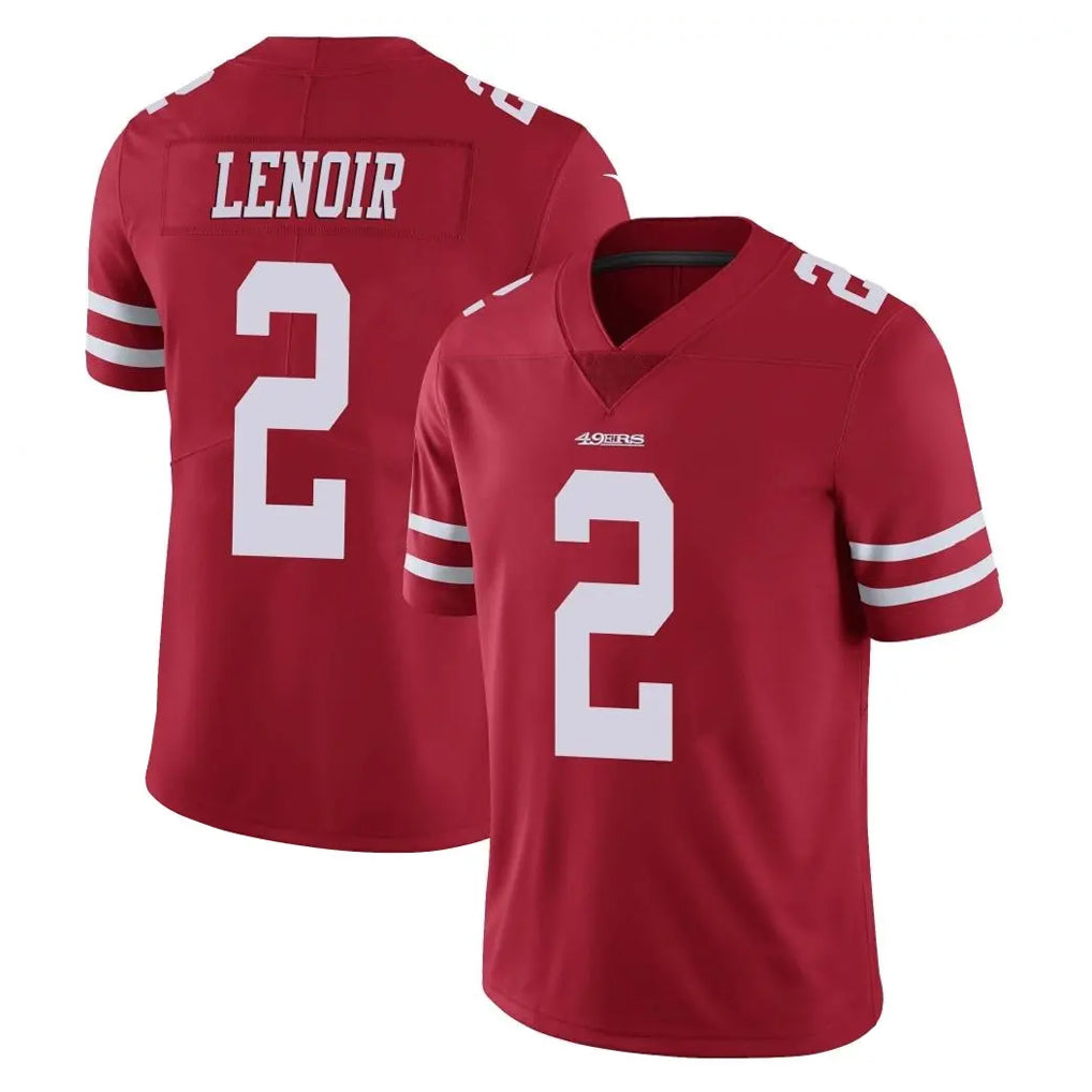 Kdoa SF.49ers #2 Deommodore Lenoir Player Red Limited Vapor Untouchable Home Game Stitched Jerseys