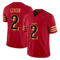 Kdoa SF.49ers #2 Deommodore Lenoir Player Red Rivalries Vapor Limited Home Game Stitched Jerseys