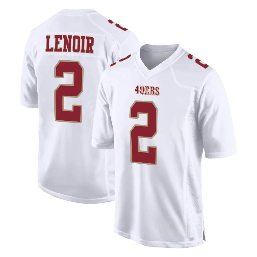 Kdoa SF.49ers #2 Deommodore Lenoir Player White Fashion Home Game Stitched Jerseys