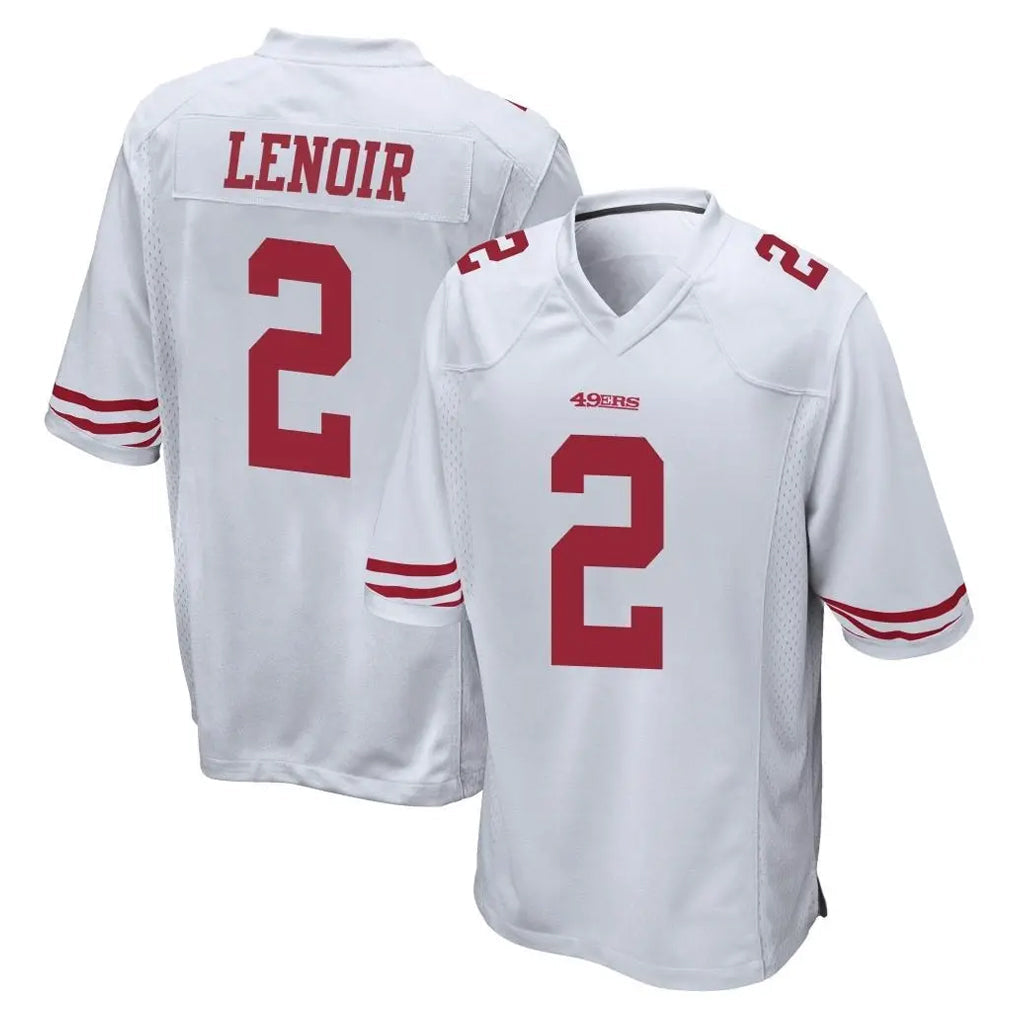 Kdoa SF.49ers #2 Deommodore Lenoir Player White Home Game Stitched Jerseys