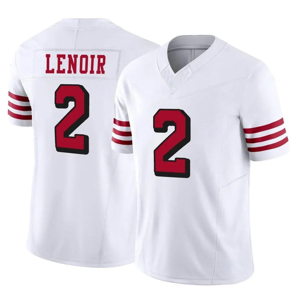 Kdoa SF.49ers #2 Deommodore Lenoir Player White Limited Alternate Vapor F.U.S.E. Home Game Stitched Jerseys