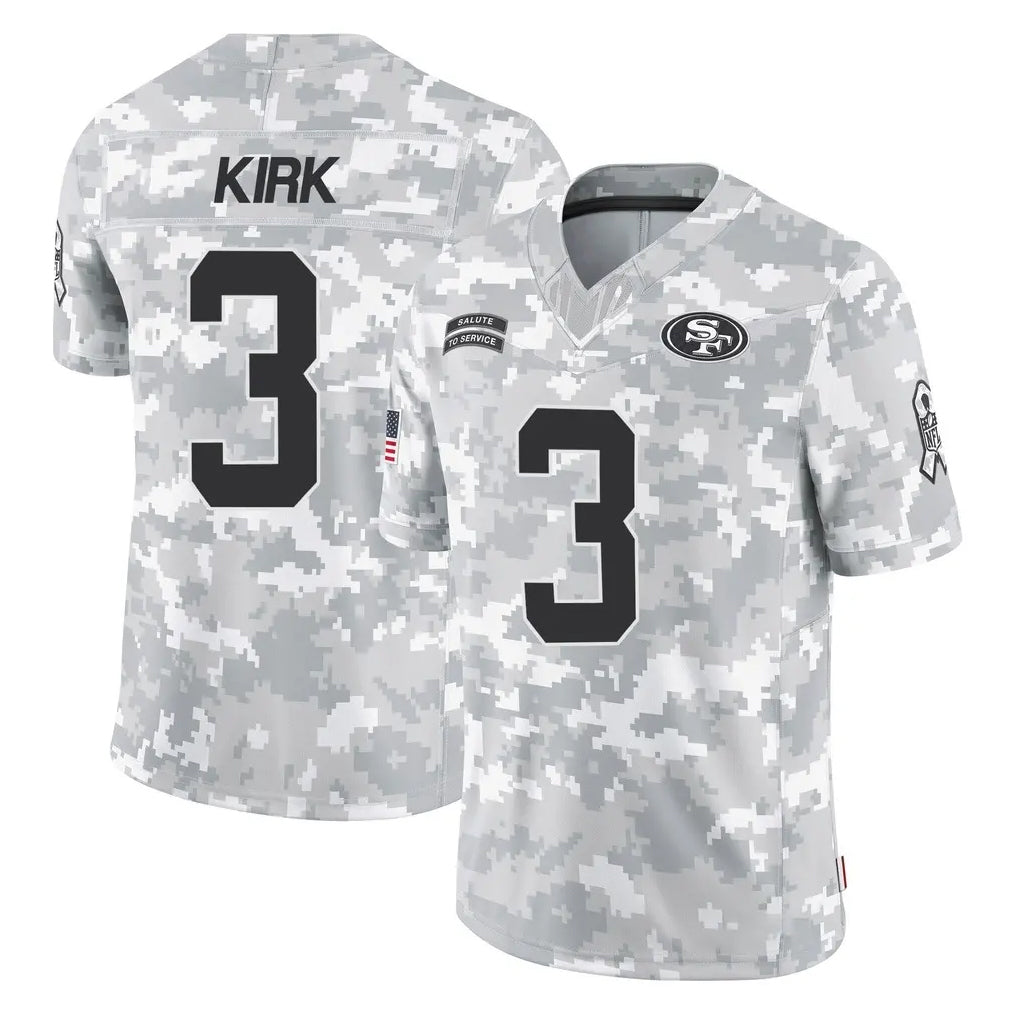 Kdoa SF.49ers #3 Christian Kirk Player Arctic Camo Limited Salute To Service Home Game Stitched Jerseys