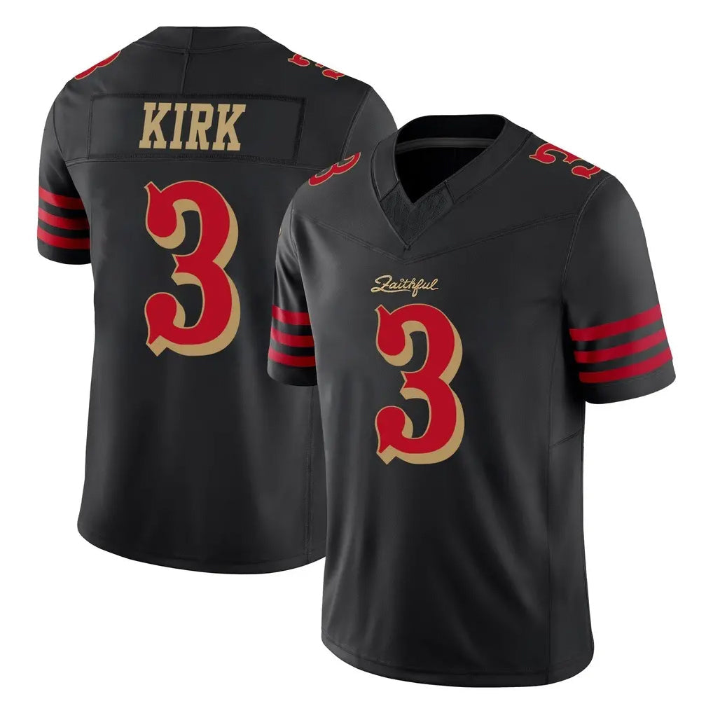 Kdoa SF.49ers #3 Christian Kirk Player Black Limited Rivalries Collection Home Game Stitched Jerseys