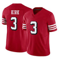 Kdoa SF.49ers #3 Christian Kirk Player Red Limited Alternate Vapor F.U.S.E. Home Game Stitched Jerseys