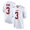 Kdoa SF.49ers #3 Christian Kirk Player White Fashion Home Game Stitched Jerseys