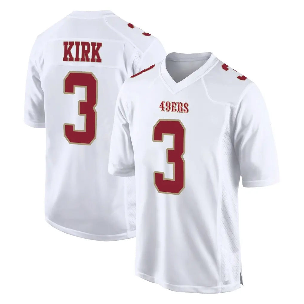 Kdoa SF.49ers #3 Christian Kirk Player White Fashion Home Game Stitched Jerseys