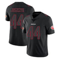 Kdoa SF.49ers #44 Kyle Juszczyk Player Black Impact Limited Home Game Stitched Jerseys
