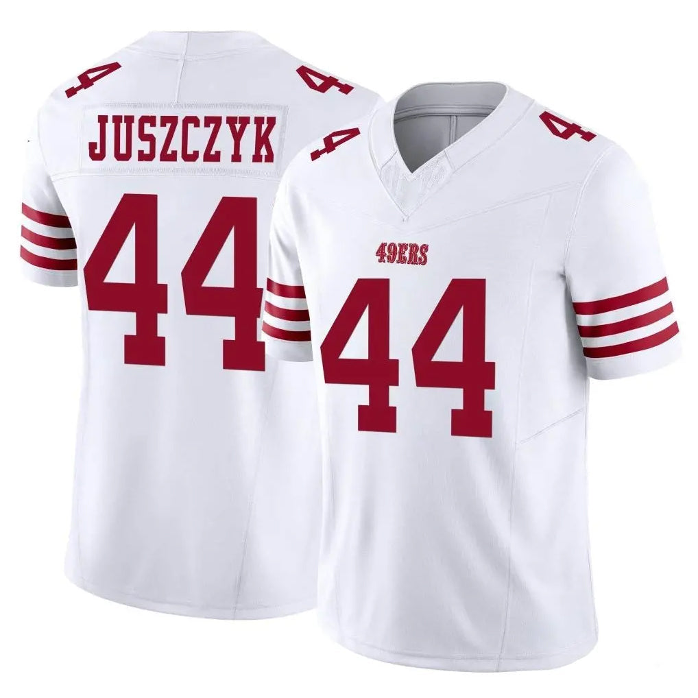 Kdoa SF.49ers #44 Kyle Juszczyk Player White Limited Vapor F.U.S.E. Home Game Stitched Jerseys