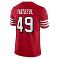Kdoa SF.49ers #49 The Faithful Player Scarlet Vapor F.U.S.E. Limited  Football Jerseys