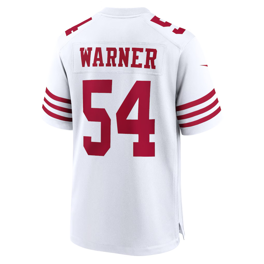 Kdoa SF.49ers #54 Fred Warner White Player Game Stitched Jerseys