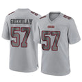 Kdoa SF.49ers #57 Dre Greenlaw Player Gray Atmosphere Fashion Home Game Stitched Jerseys