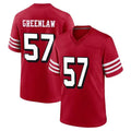 Kdoa SF.49ers #57 Dre Greenlaw Player Red Limited Alternate Home Game Stitched Jerseys