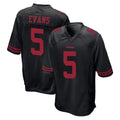 Kdoa SF.49ers #5 Mike Evans Player Black Alternate Home Game Stitched Jerseys