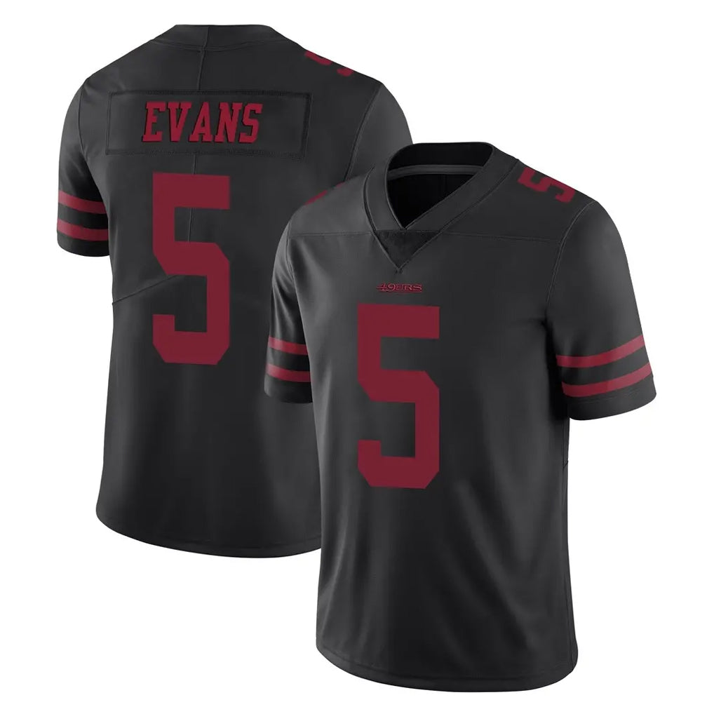 Kdoa SF.49ers #5 Mike Evans Player Black Alternate Limited Vapor Untouchable Home Game Stitched Jerseys