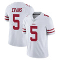 Kdoa SF.49ers #5 Mike Evans Player White Limited Vapor Untouchable Home Game Stitched Jerseys