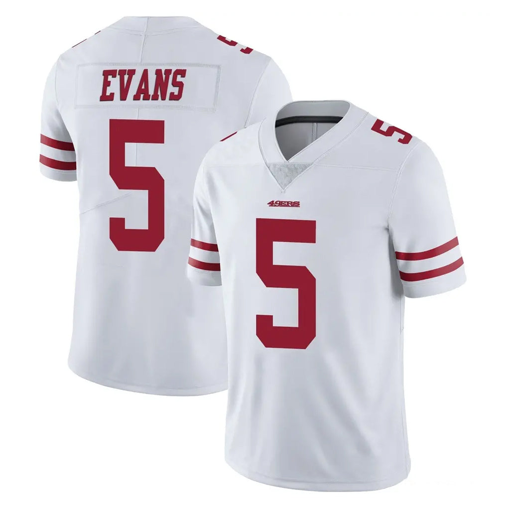 Kdoa SF.49ers #5 Mike Evans Player White Limited Vapor Untouchable Home Game Stitched Jerseys