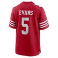 Kdoa SF.49ers #5 Mike Evans Scarlet Game Stitched Jerseys