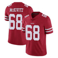 Kdoa SF.49ers #68 Colton McKivitz Player Red Limited Vapor Untouchable Home Game Stitched Jerseys