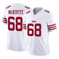 Kdoa SF.49ers #68 Colton McKivitz Player White Limited Vapor F.U.S.E. Home Game Stitched Jerseys