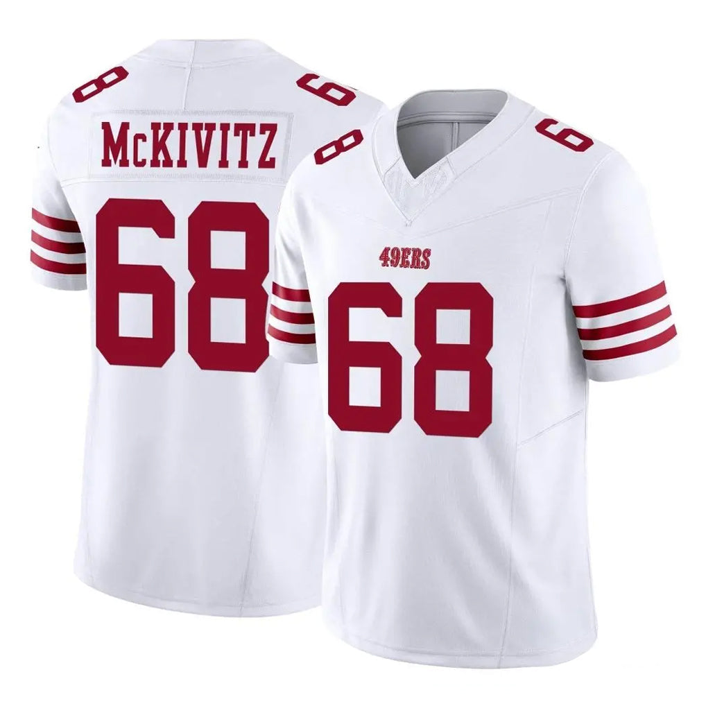 Kdoa SF.49ers #68 Colton McKivitz Player White Limited Vapor F.U.S.E. Home Game Stitched Jerseys