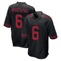 Kdoa SF.49ers #6 Malik Mustapha Player Black Alternate Home Game Stitched Jerseys