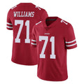 Kdoa SF.49ers #71 Trent Williams Player Red Limited Vapor Untouchable Home Game Stitched Jerseys