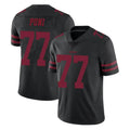 Kdoa SF.49ers #77 Dominick Puni Player Black Alternate Limited Vapor Untouchable Home Game Stitched Jerseys