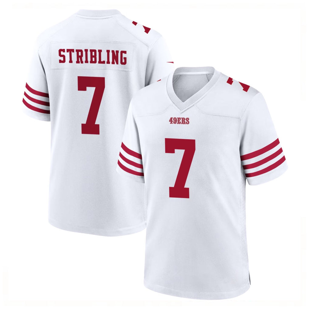 Kdoa SF.49ers #7 De'Zhaun Stribling Player White Game Home Stitched Jerseys