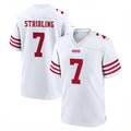 Kdoa SF.49ers #7 De'Zhaun Stribling Player White Game Home Stitched Jerseys